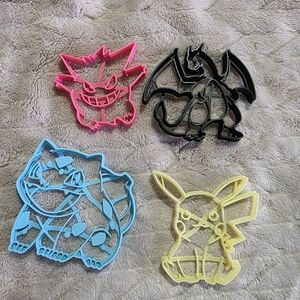 Pokemon Cookie Cutters Set Of 4